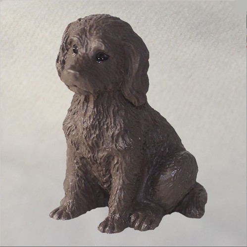 Labradoodle mini hand painted - labradoodle,