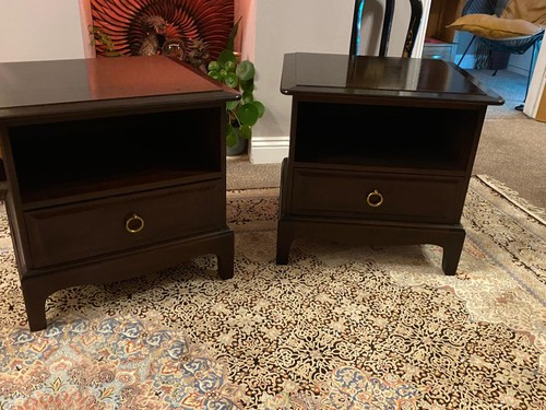 Pair stag minstrel mahogany - of,