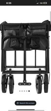 Black Heavy Duty Foldable Garden Festival Trolley Camping