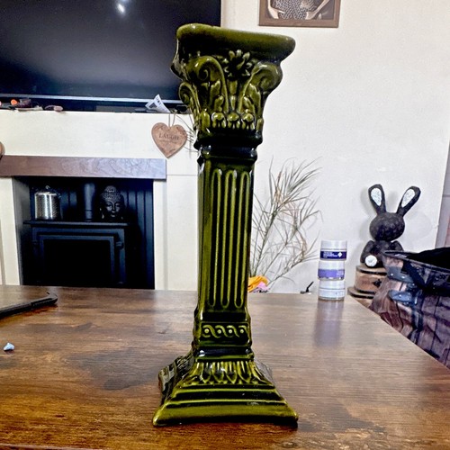 Green glossy glazed ceramic - green,