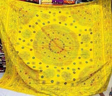 Mukut Print Kantha Quilt, Kantha Blanket, Bed Cover, Bohemian Bedding Throw King