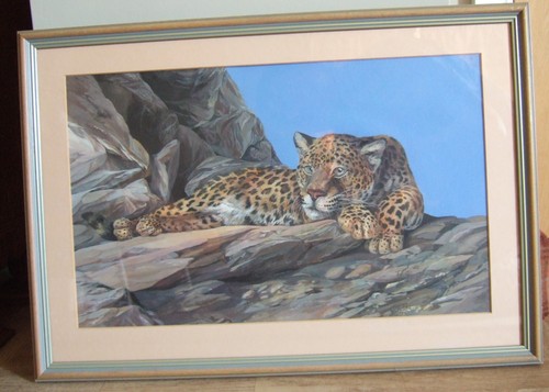 Acrylic paper african - on, paper,