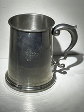 Vintage English Pewter Tankard