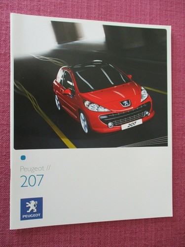 Peugeot 207 sales brochure - sales,