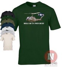 Bell UH-1 Iroquois Huey helicopter T-shirt Vietnam war US army Airforce