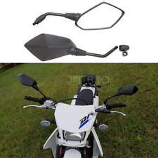 Black Motorcycle Rearview Side Mirrors 10mm For Suzuki DRZ400 DRZ400S DRZ400SM