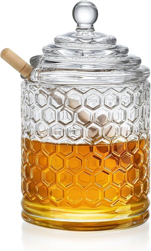 Honey pot with dipper - with,