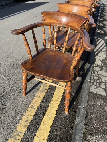 Elm and ash wooden chair - ,