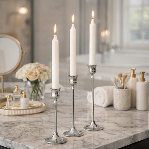 3pc silver candlestick - 3pc,