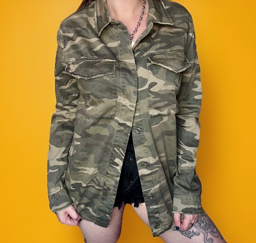 Topshop camo military jacket - military,