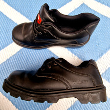 Tuf Pro ' Safety Shoes - Black ' Size 44 UK 10 Oil Resistant Steel Toe Work Boot