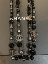 Chanel CC Logo Faux Pearl
