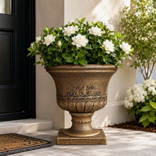 Bronze urn garden - bronze,