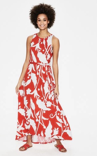 Boden red off white - off-white, floral