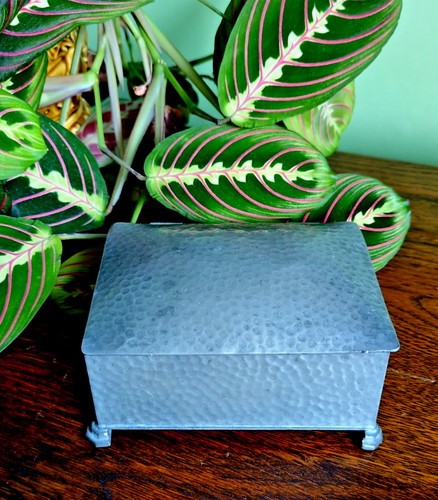 Antique 1920s hammered pewter - antique,