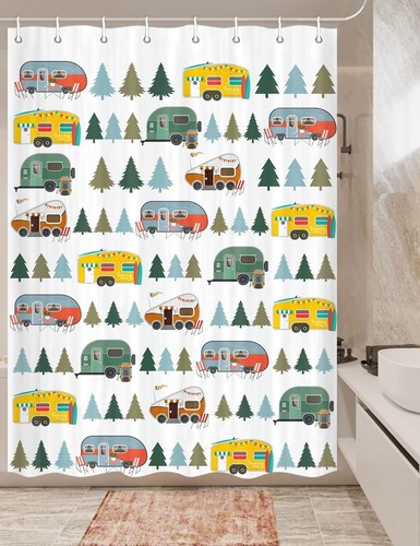 Tree caravan small - caravan, shower