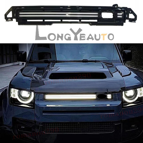 Front grille mesh with - grille, led