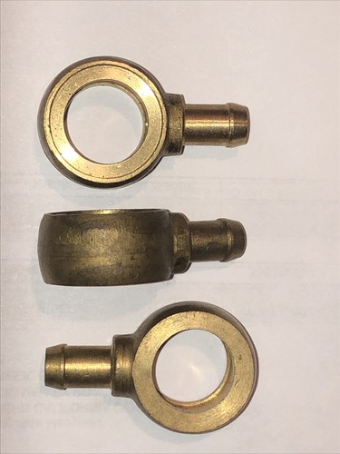 Jaguar brass banjo fitting for - brass,