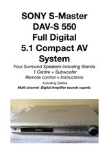 Sony S-Master DAV-S550 Digital