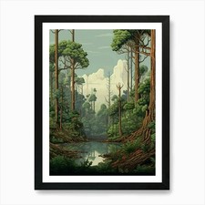 Knysna Forest Pixel Art 4 Art