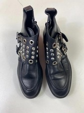 Zara black silver studded