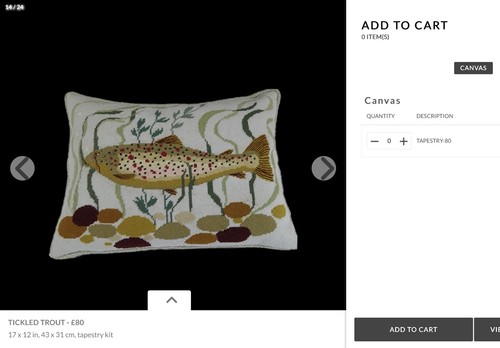 Tickled trout tapestry kit - tapestry,