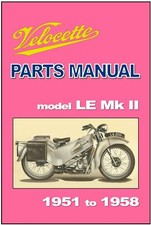 VELOCETTE Parts Manual LE MkII