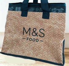 M&S Shopping Bag MEDIUM AntiBac Insulated Food Chill Cool Tote Shopper