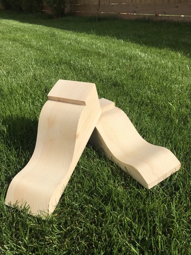 Wooden corbels shelf - corbels, (shelf