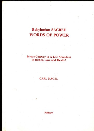 Baylonian sacred words - baylonian, of