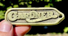 Gardner Engine Brass Badge Sign