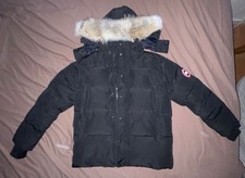 Black Canada Goose Arctic Parka Jacket With Real Fur