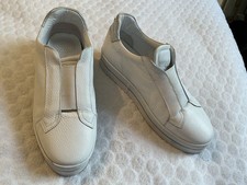 Moda in Pelle Athalie white leather trainers UK 8 EU 41 