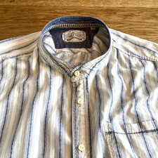 MENS GRANDAD SHIRT BY MANTARAY         21    COLLAR.  SIZE XXXL