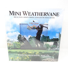 Mini Golfer Metal Weathervane Ideal for Garden Sheds, Garages or Fence Posts