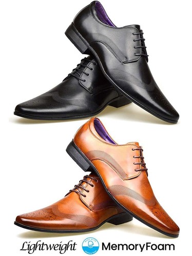 Mens faux leather shoes - faux, new