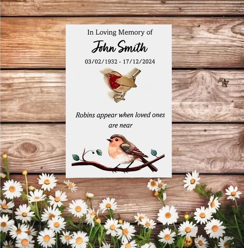 Personalised robin enamel - robin, pin