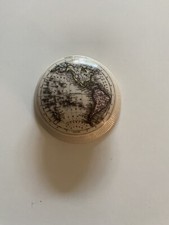 Vintage Optimago Paperweight Of The Western Hemisphere - Rare 