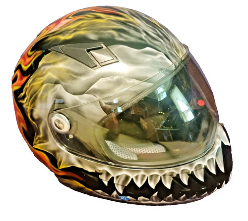 Hawk motorcycle helmet - motorcycle,