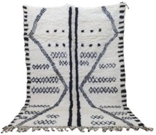 White and Black Rug - Large