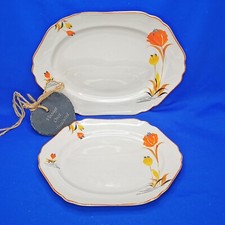 2 x Floral SERVING PLATTERS *