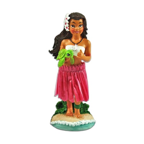 Hawaiian hula girl sea turtle - hula,