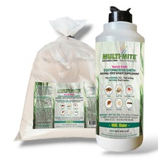 Diatomaceous Earth 1KG and Shaker FEED Grade Parasite Powder Red Mite MULTI MITE