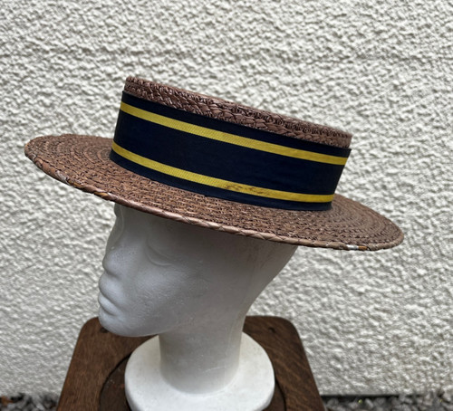 Vintage straw boater hat size - vintage,