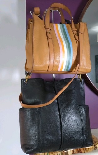 Fossil leather crossbody - leather,