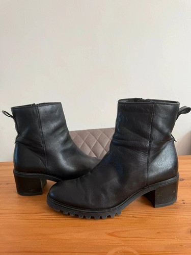 Clarks miraleigh black leather - black,