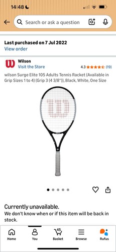 Wilson surge elite - surge, adults