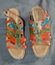 Socofy Multicoloured Heeled Sandals Size EU 42, UK 8, VGC