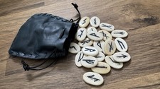 Elder cow bone rune hand - rune,