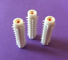 3 x Small Blue End Vintage Carmen Heated Hair Rollers  Replacement